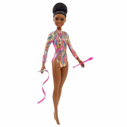 Barbie Ginnasta, Bambola Bruna con Body Metallizzato e Tanti Accessori,  Giocattolo per Bambini 3+Anni, GTW37 - Barbie - Bambole Fashion -  Giocattoli