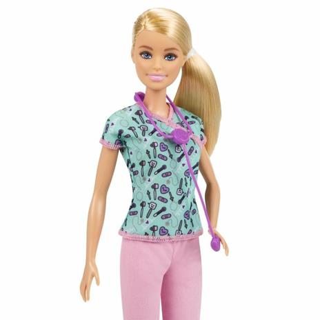 Barbie- Playset con Bambola Infermiera e tanti accessori, giocattolo per bambini 3+anni - 4