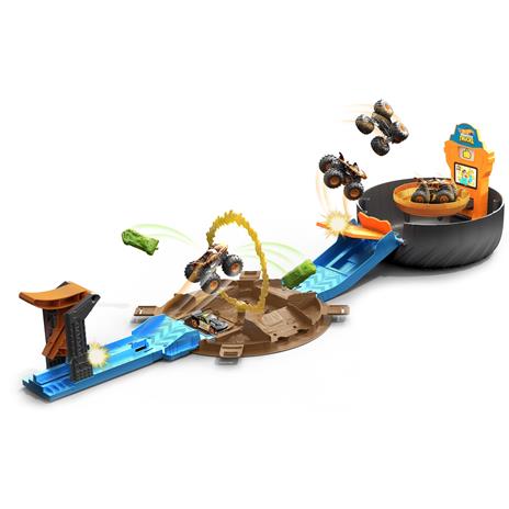 Hot Wheels- Monster Trucks Arena delle Acrobazie, con due veicoli e più di 90 cm di divertimento e acrobazie, 4+anni - 3