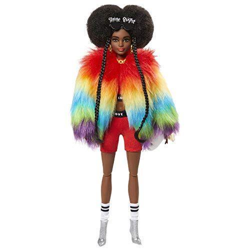 Barbie Extra Bambola Afroamericana con capelli cotonati, 10 Accessori alla Moda, Giocattolo per Bambini 3+ Anni - 6