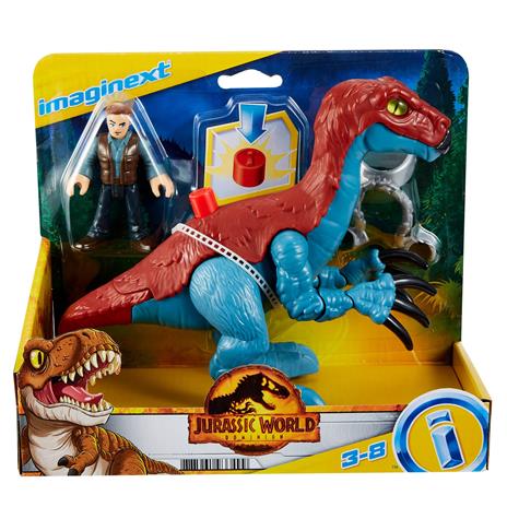 Imaginext Jurassic World Therizinosaurus con Owen