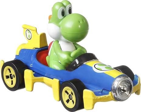 Hot Wheels Mario Kart- ​Confezione di 4 Veicoli con 4 Personaggi alla Guida, Giocattolo per Bambini 3+ Anni, GWB38 - 2
