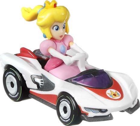 Hot Wheels Mario Kart- ​Confezione di 4 Veicoli con 4 Personaggi alla Guida, Giocattolo per Bambini 3+ Anni, GWB38 - 3