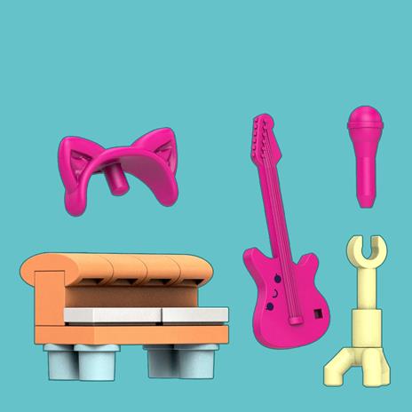 Mega Barbie - Carriera Musicista, Set di Costruzione, Giocattolo per bambini 4+ Anni - 5