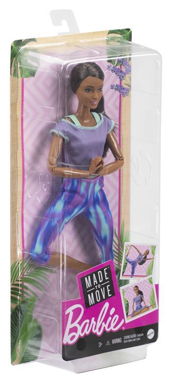 Barbie Bambola Snodata con 22 Articolazioni Flessibili e Coda Castana  Riccia, Giocattolo per Bambini 3+Anni,GXF06 - Barbie - Bambole Fashion -  Giocattoli | IBS