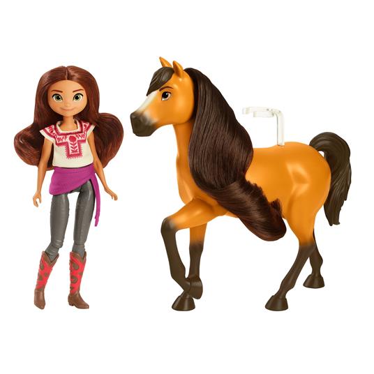 Spirit Cavallo da Mandria con Testa Mobile e Lunga Criniera TOYS ONE