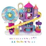 Polly Pocket Lunapark dell'Arcobaleno, Playset con 3 giostre e7 aree di gioco, 25 accessori a sorpresa. Mattel (GYK44)