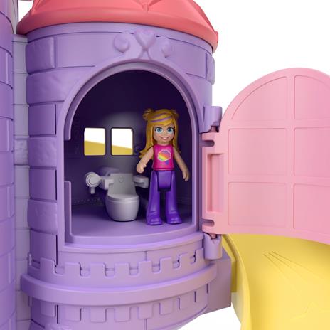 Polly Pocket Lunapark dell'Arcobaleno, Playset con 3 giostre e7 aree di gioco, 25 accessori a sorpresa. Mattel (GYK44) - 6