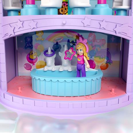 Polly Pocket Lunapark dell'Arcobaleno, Playset con 3 giostre e7 aree di gioco, 25 accessori a sorpresa. Mattel (GYK44) - 8