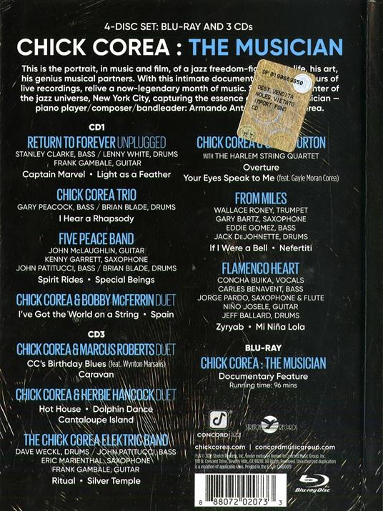 The Musician (Box 3Cd+Br) - CD Audio di Chick Corea - 2