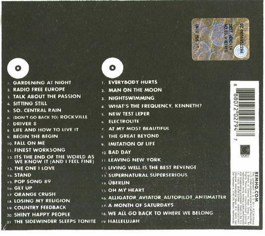 Part Lies, Part Heart, Part Truth, Part Garbage 1982-2011 - CD Audio di REM - 2