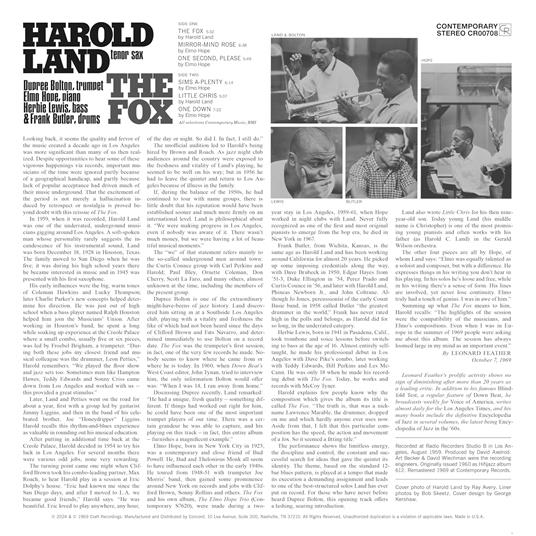 The Fox - Vinile LP di Harold Land - 3