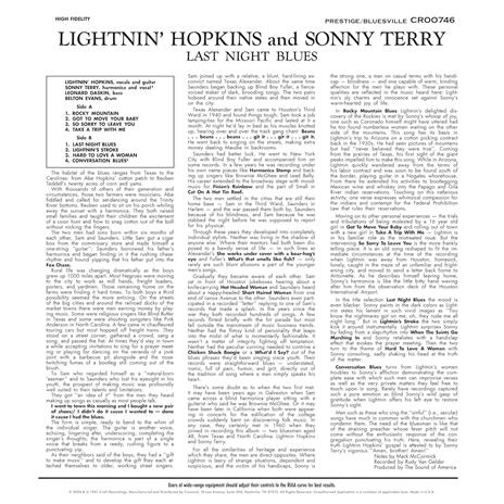 Last Night Blues - Vinile LP di Lightnin' Hopkins - 3