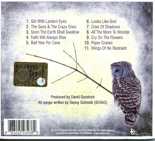 Owls - CD Audio di Danny Schmidt - 2