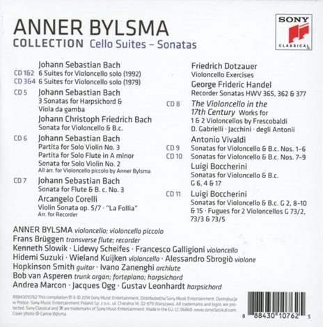 Sonate e Suites per violoncello - CD Audio di Anner Bylsma - 2