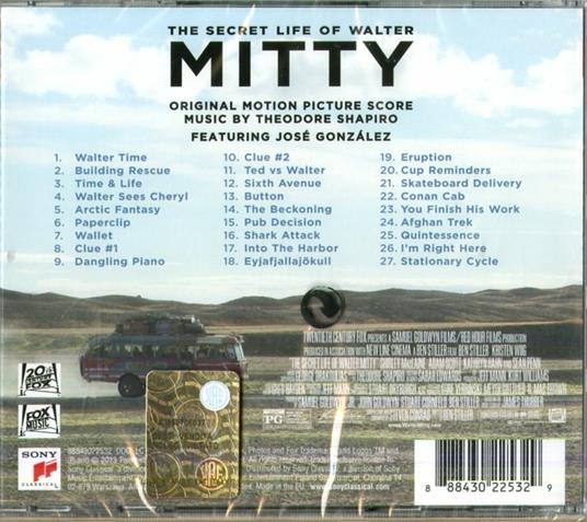The Secret Life of Walter Mitty (Colonna sonora) - Theodore Shapiro - CD |  IBS
