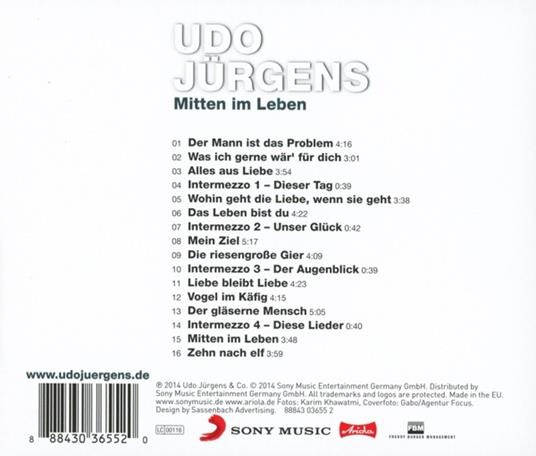 Mitten Im Leben - CD Audio di Udo Jürgens - 2