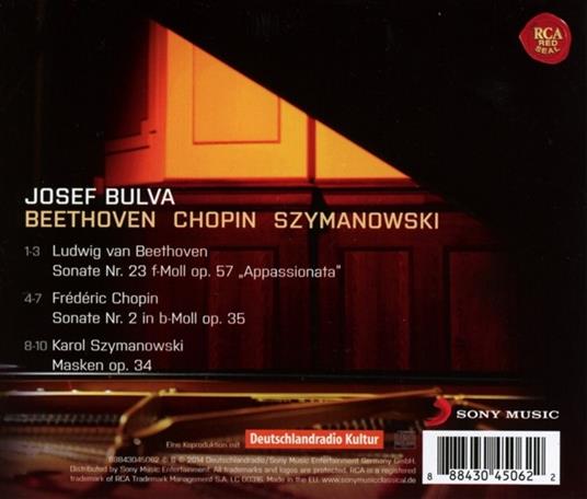 Musica per Pianoforte - CD Audio di Ludwig van Beethoven,Frederic Chopin,Karol Szymanowski,Josef Bulva - 2