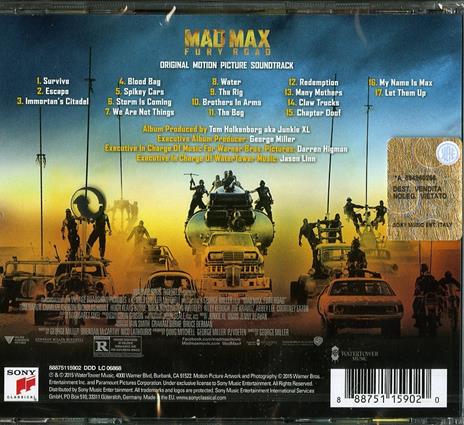 Mad Max. Fury Road (Colonna sonora) - CD Audio di Junkie XL - 2