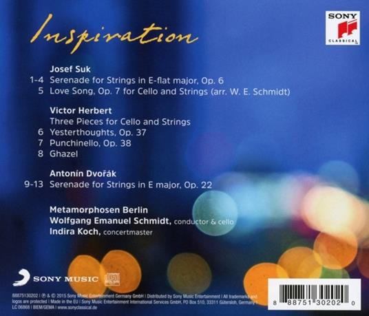 Inspiration: Dvorak/Suk/Herbert - CD Audio di Metamorphosen Berlin - 2