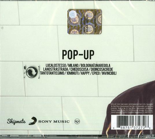 Pop-Up - Luca Carboni - CD | IBS