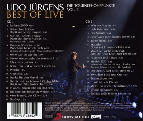 Best of Live - Die - CD Audio di Udo Jürgens - 2
