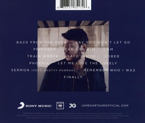 Back from the Edge - CD Audio di James Arthur - 2