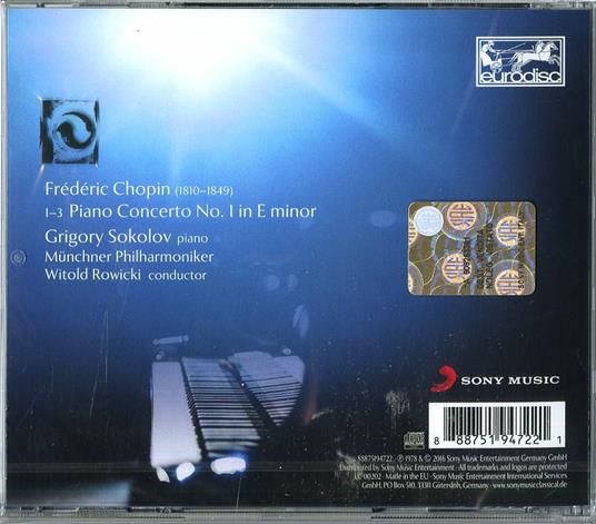 Concerto n.1 per pianoforte e orchestra - Frederic Chopin - CD | IBS