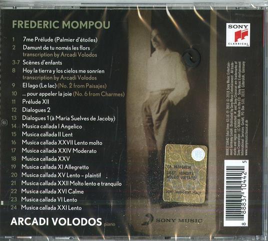 Volodos suona Mompou - CD Audio di Frederic Mompou,Arcadi Volodos - 2