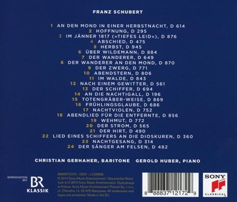 Lieder - CD Audio di Franz Schubert,Christian Gerhaher,Gerold Huber - 2
