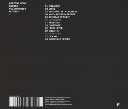 Exciter - CD Audio di Depeche Mode - 2