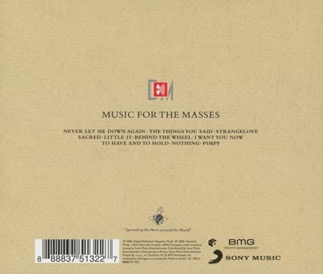 Music for the Masses - CD Audio di Depeche Mode - 2