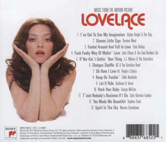 Lovelace (Colonna sonora) - CD Audio - 2