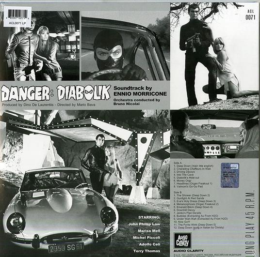 Danger. Diabolik! (Colonna Sonora) - Vinile LP di Ennio Morricone