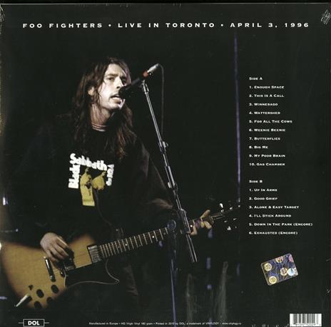 Live in Toronto, April 3 1996 - Vinile LP di Foo Fighters - 2