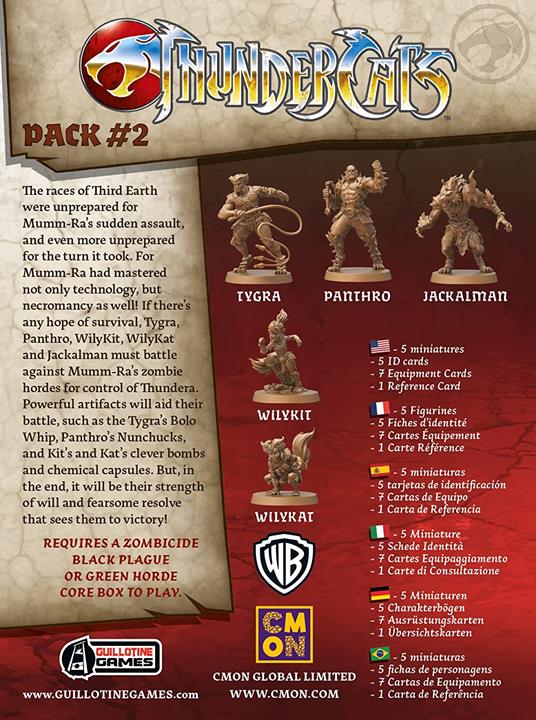 Zombicide Black Plague - Thundercats Pack 2. Set agg. - ITA. Gioco da tavolo - 3