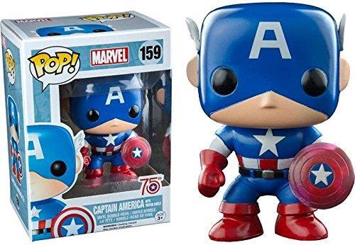 Funko POP! Marvel 75th Anniversary. Captain America with Photon Shield Bobble Head