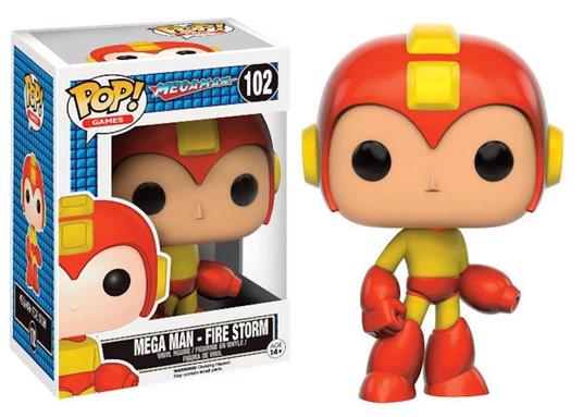 Vinyl Pop Games Megaman Mega Man Fire Storm Nuovo New