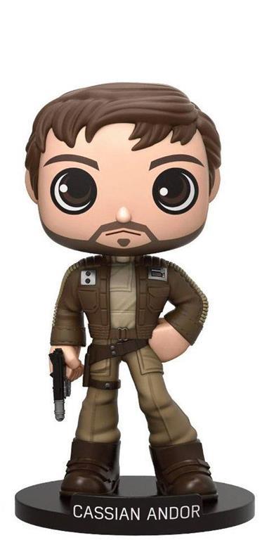 Funko Wacky Wobblers. Star Wars Rogue One. Captain Cassian Andor Bobble Head - 2