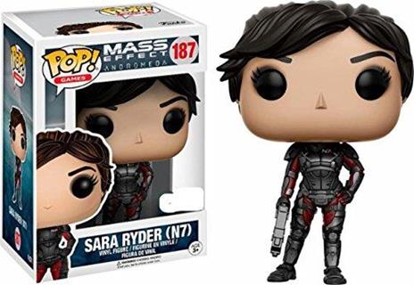 Funko POP! Games Mass Effect Andromeda. Sara Ryder. N7 with Gun - 2