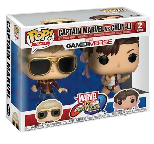 Funko POP! Games Marvel vs. Capcom Infinite. Captain Marvel vs Chun-Li 2-PACK - 3