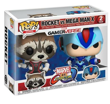 Funko POP! Games Marvel vs. Capcom Infinite. Rocket vs MegaMan X 2-PACK - 3