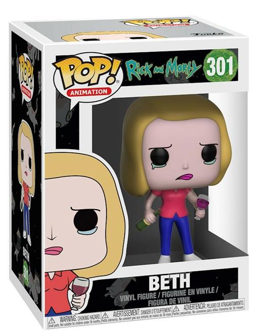 Funko POP! Animation. Rick & Morty Beth with Wine Glass - 3