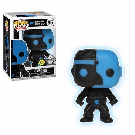 Funko POP! Justice League. Cyborg Silhouette Glow in the Dark