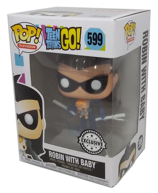 Funko POP Teen Titans Go Robin with Baby #599 Exclusive Figure