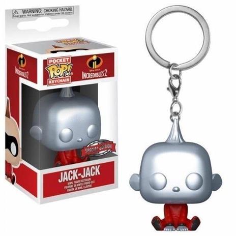 Funko POP! Keychain: Disney: The Incredibles 2: Metallic Jack-Jack. Vinyl Figure 4cm