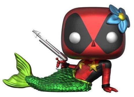 Pop Marvel Mermaid Deadpool Parody 321 Vinyl Figure New!