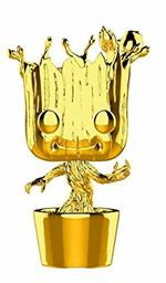 Funko POP! Marvel. Marvel Studio's 10Th Anniversary. Groot. Chrome