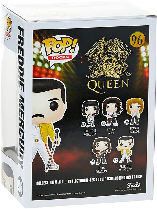 Funko POP Rocks:Queen FreddyMercuryWembley1986 - Funko - Pop! Vinyl - VIP e  celebrità - Giocattoli | IBS