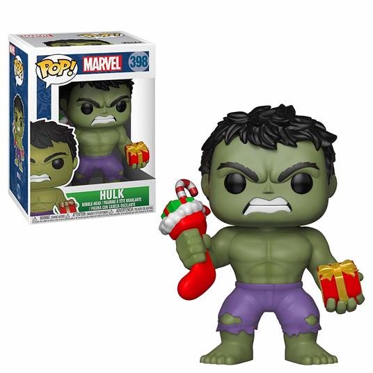 Funko POP! Marvel. Holiday. Hulk with Stocking & Plush - 4